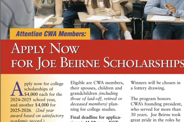 Joe Beirne Scholarship Poster