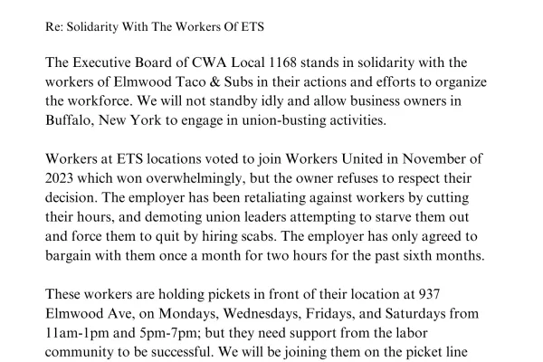 ETS letter