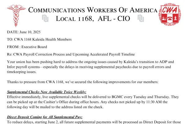 Supplemental Payroll Changes