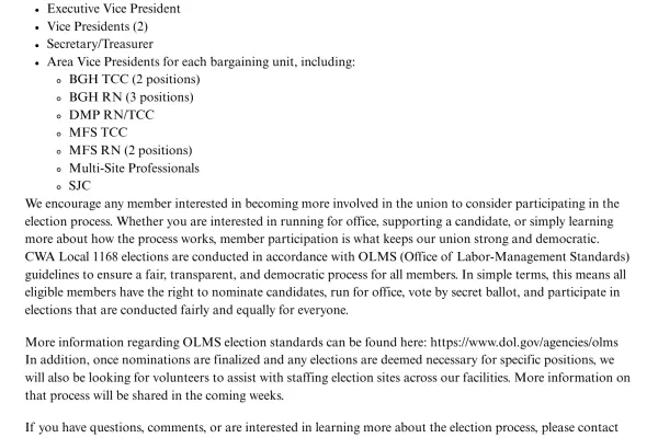 Election Update 2026