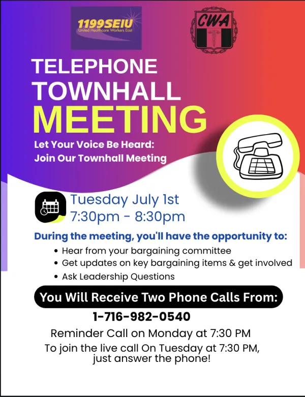 Townhall Meeting - KH Contract Negotiation Update | CWA Local 1168