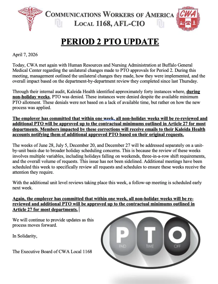 BGH PTO Update #2