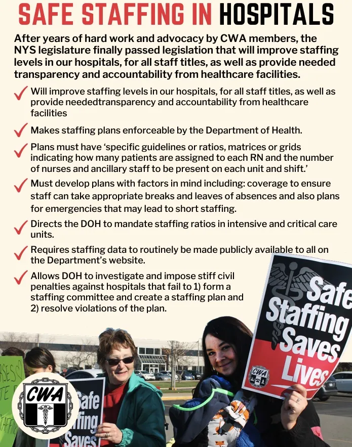 CWA Safe Staffing Flyer