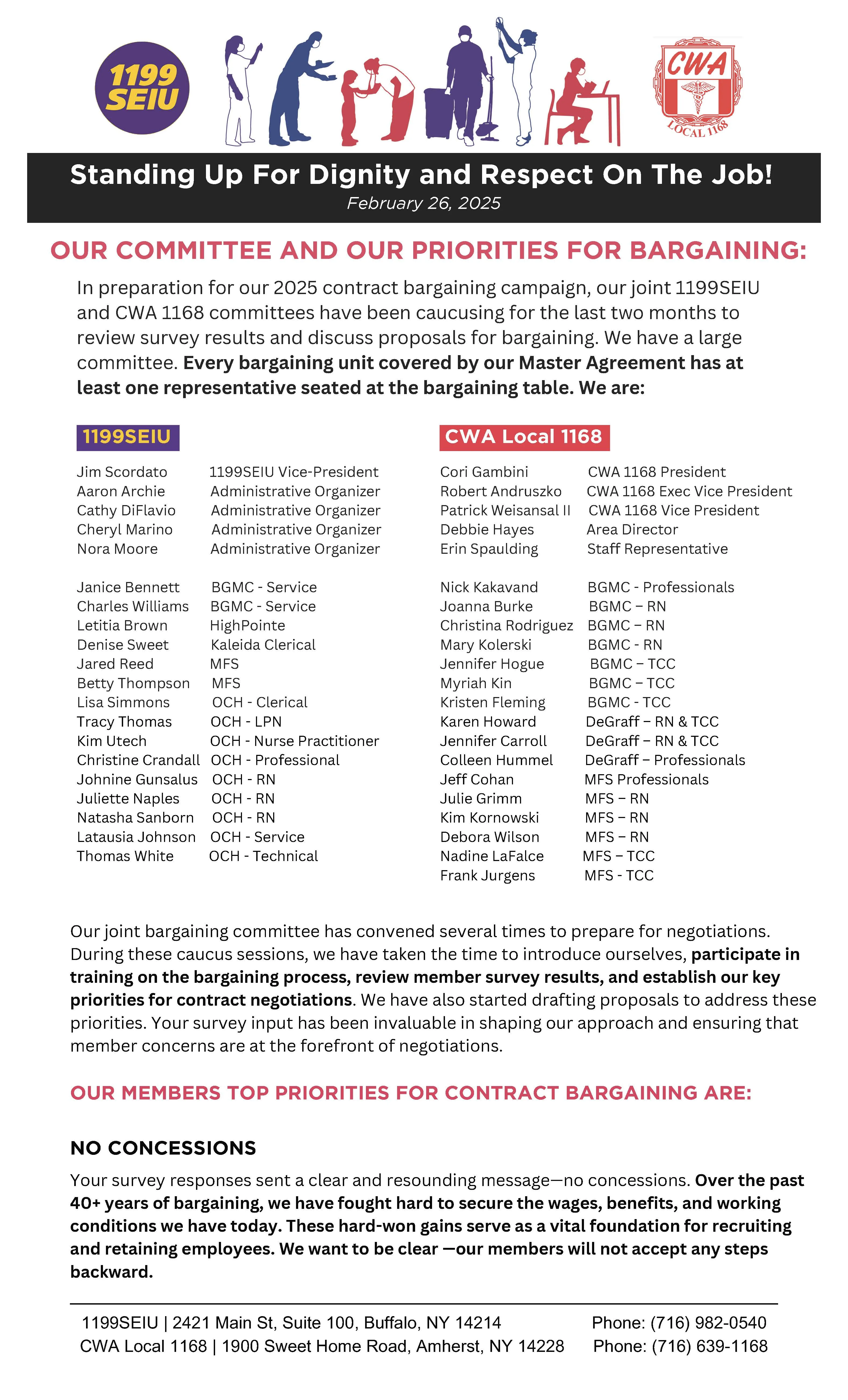 KH Bargaining Update 1