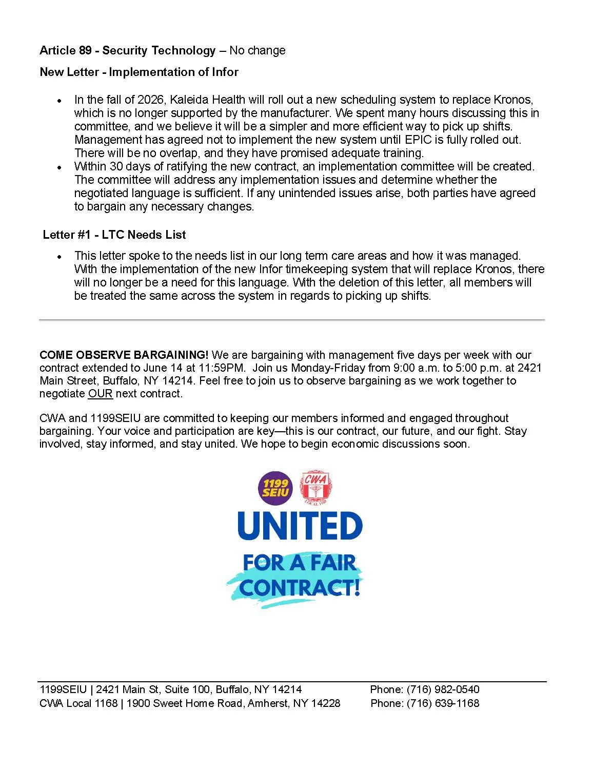 KH Bargaining Update 13.4