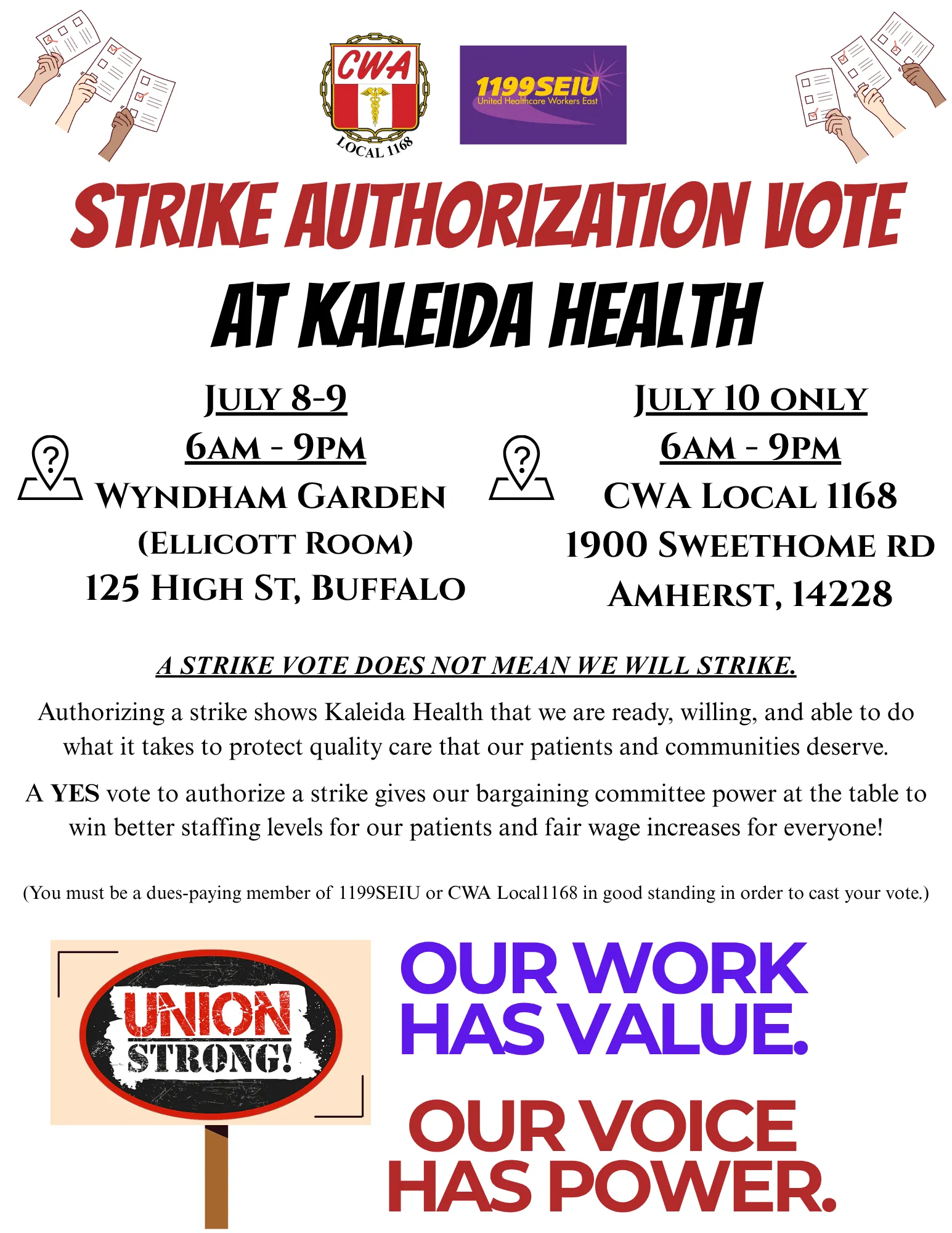Strike Auth Vote Flyer