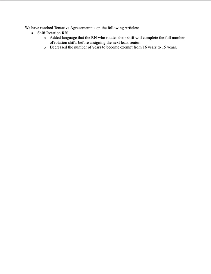 CHS Bargaining Update 13.3