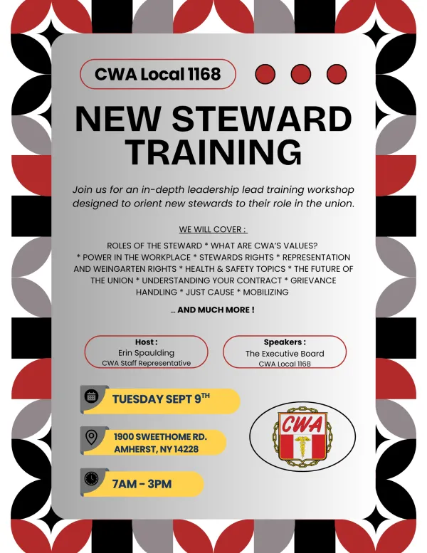 New Steward Training